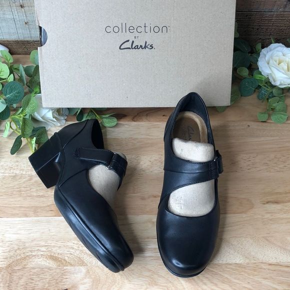 Clarks Womens Emslie Lulin Mary Jane Pumps Black Size 6 5 M main image 0
